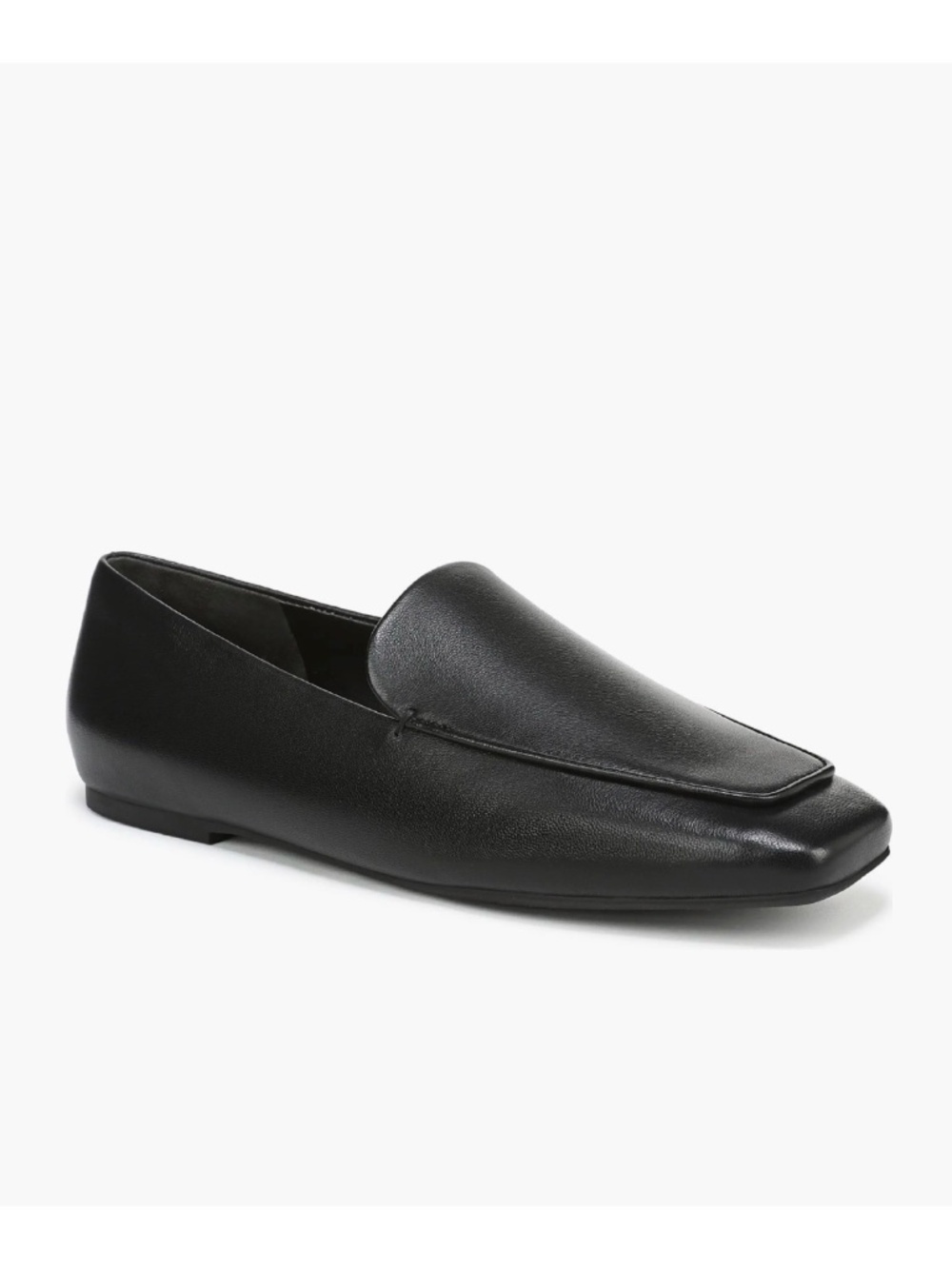 New Vince Clover Loafer In Black Leather Sz 8